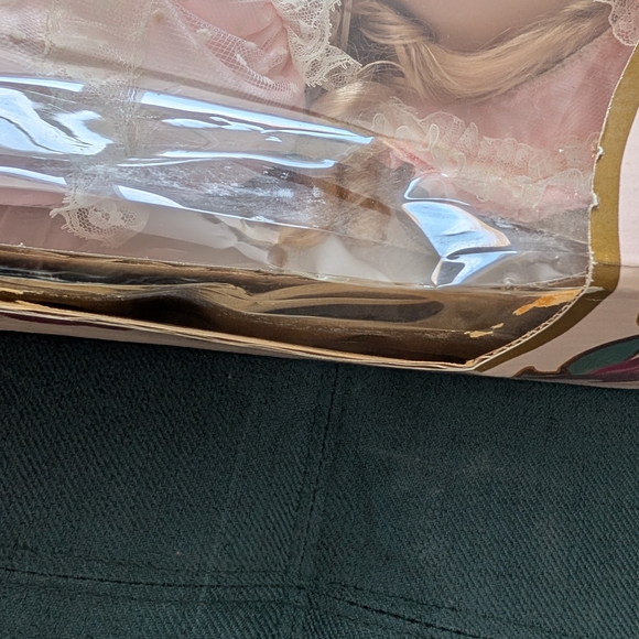 NIB Vintage Kingstate The Doll Crafter Porcelain Alice Blonde Doll Lace Dress - Picture 4 of 10